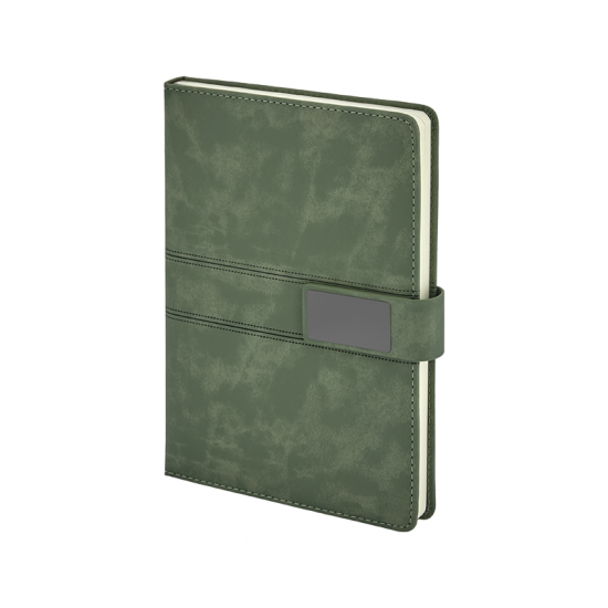 2441 Yeşil 15 x 21 Termo Deri Defter