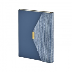 2442 Mavi 15 x 21 Termo Deri Defter