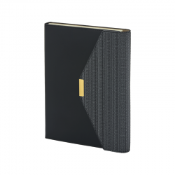 2442 Siyah 15 x 21 Termo Deri Defter