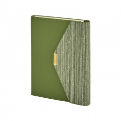 2442 Yeşil 15 x 21 Termo Deri Defter