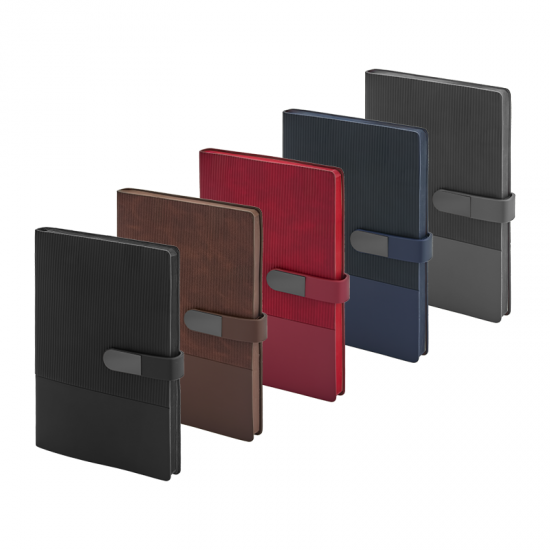 2443 Lacivert 15 x 21 Yumuşak Kapaklı Termo Deri Defter