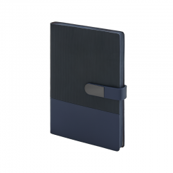 2443 Lacivert 15 x 21 Yumuşak Kapaklı Termo Deri Defter