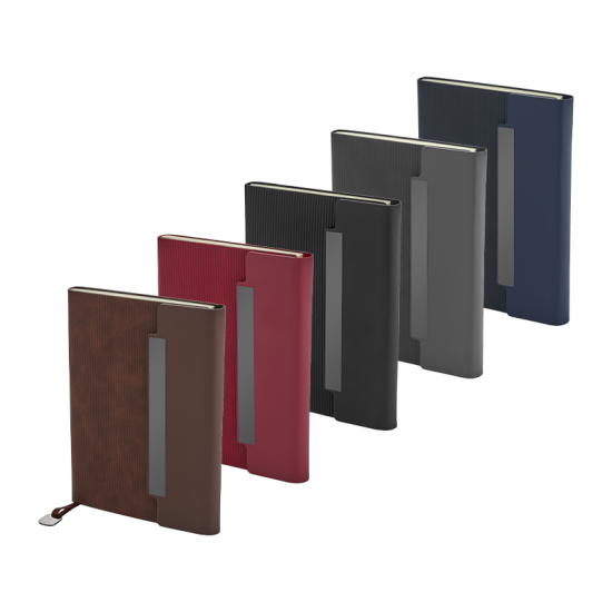 2444 Siyah 15 x 21 Termo Deri Defter