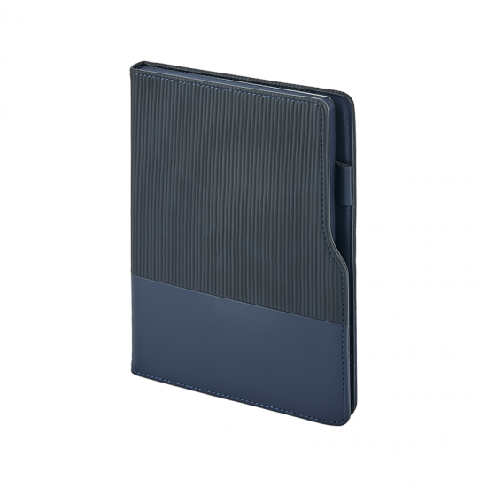 2450 Lacivert 15 x 21 Termo Deri Defter