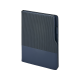 2450 Lacivert 15 x 21 Termo Deri Defter