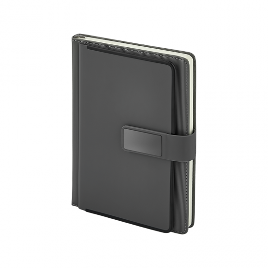 2452 Gri 15 x 21 Termo Deri Defter