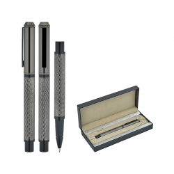 1254-KR Füme Metal Roller Kalem Seti