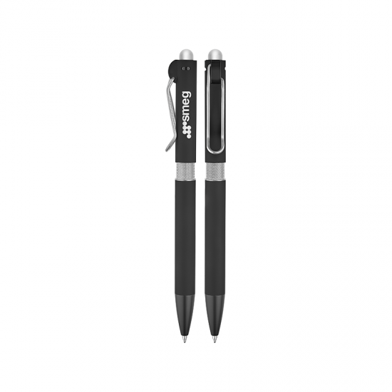 1360 Silver Metal Tükenmez Touchpen Kalem