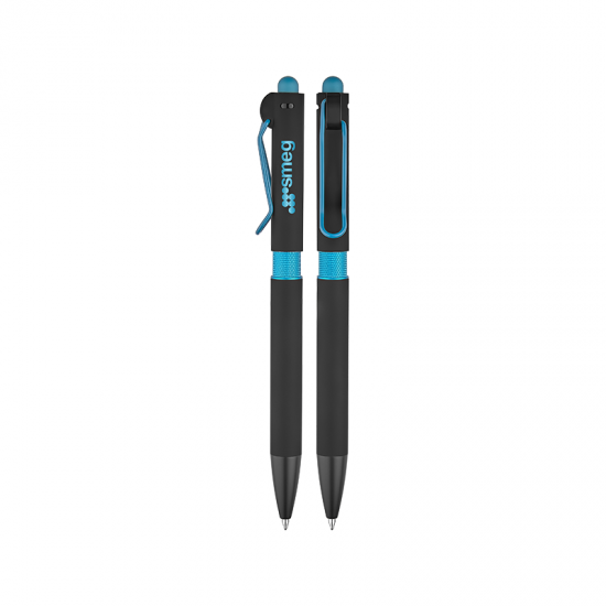 1360 Turkuaz Metal Tükenmez Touchpen Kalem