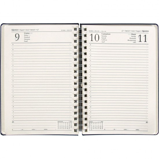 Taslama-S15x21 Spiralli Günlük Ajanda