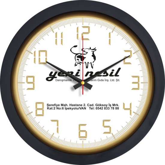 V30-546-SV Plastik Duvar Saati