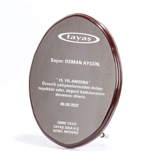 BK-77 Ahşap Plaket